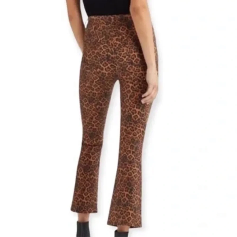 NWT 7 for all Mankind High Waist Slim Kick Animal Print Coated Jeans Boho - Picture 2 of 6